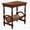 cherry, variant on BFJDM Vintage Wood End Table with Magazine Rack, Rubberwood Legs, Birch Wood Veneer Finish for Living Room Bedroom Home Office (Cherry)
