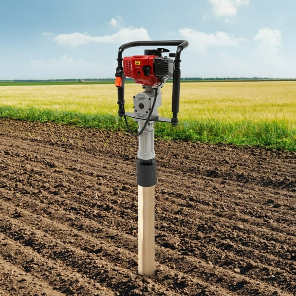 52CC Post Driver, Two Stroke Post Driver For A Series Of Piling Projects With 3 Post Driving-head 1900W Pile Driver