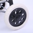 thumbnail image 3 of 2 Pcs Roues de Remplacement en Caoutchouc pour Chariot de Courses, Design Chaud Noir, pour Chariots de Courses Antidérapant 14CM, 3 of 4