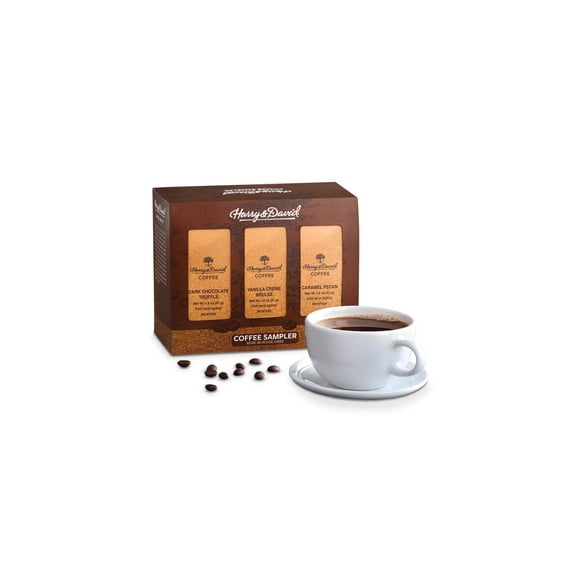 Harry & David Coffee Sampler Gift Set, 6-Pack Gourmet Flavored Ground Coffee, Variety Gift Box, Coffee Lover's All Occasion Gift Basket, Gift For All Occasions, Appreciation, Thank You