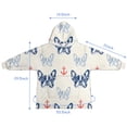 thumbnail image 7 of Anchor and Bulldog Dog Blanket Hoodies for Kids 6-13YR Oversize Wearable Blanket Hoodies for Boys Girls Teens, 7 of 7