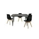 thumbnail image 1 of Comedor Murcia Rectangular 120x70 para 4 personas con Sillas Frankfurt Negras, 1 of 6