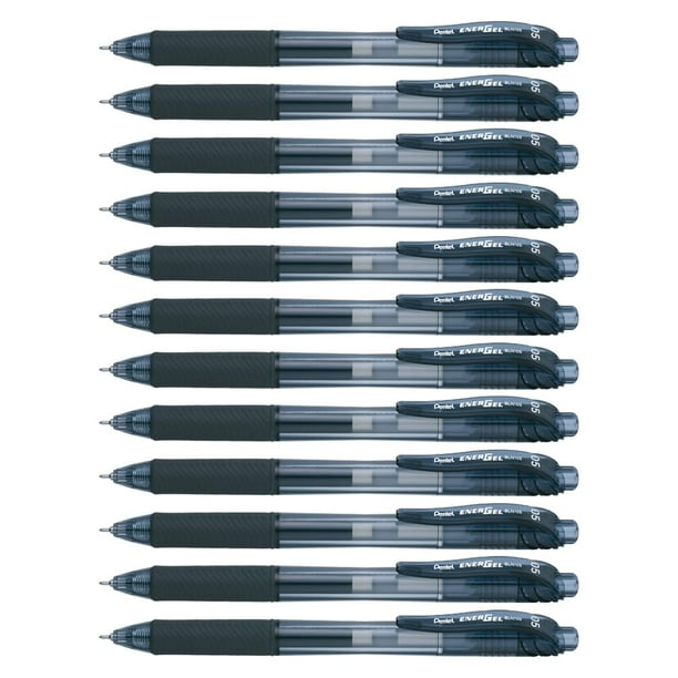 Bolígrafo de gel enrollable Pentel Energel-x BLN105A 0,5 mm Black Dozen