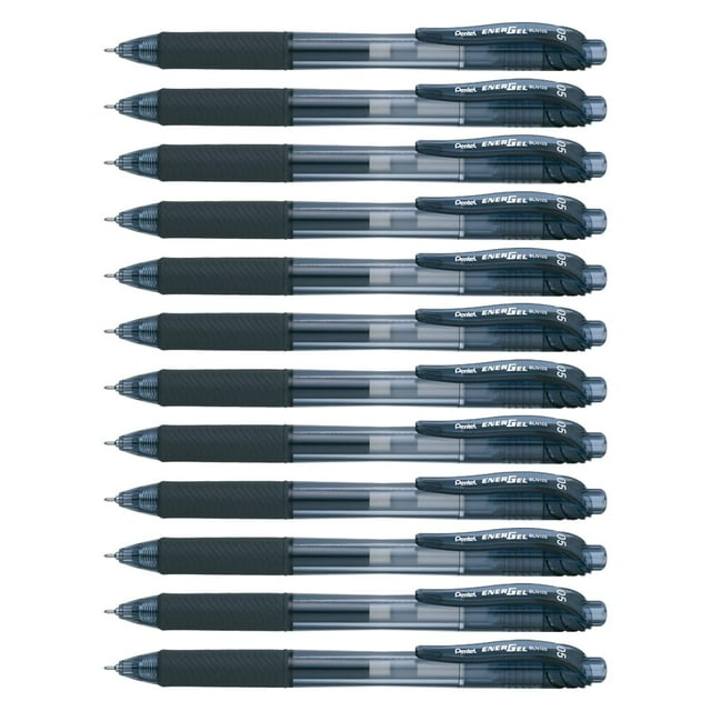 Bolígrafo de gel enrollable Pentel Energel-x BLN105A 0,5 mm Black Dozen