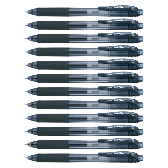 Bolígrafo de gel enrollable Pentel Energel-x BLN105A 0,5 mm Black Dozen
