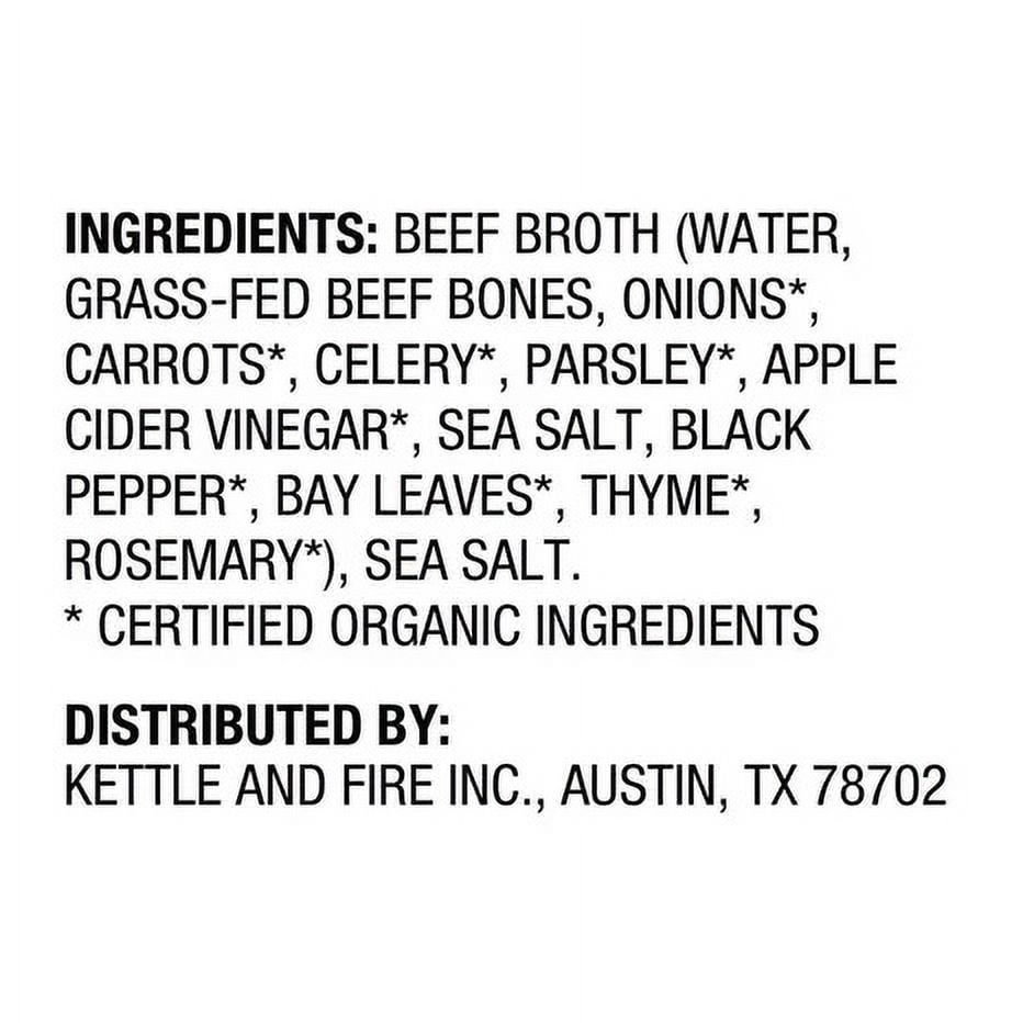 Kettle & Fire Beef Bone Broth, 16.9 Ounce (Pack of 6)