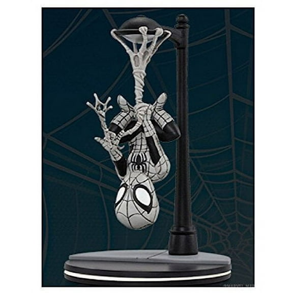 Marvel's Spider-Man Q-Fig Figure by Quantum Mechanix Qmx Loot Crate June 2017 Exclusive Webslinger Noir Variant
