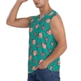 thumbnail image 3 of Fotbe Starfish and Shell Men's Camiseta sin Mangas Estampada para Hombres, Playera Casual para Gimnasio, Entrenamiento, Playa-Small, 3 of 7