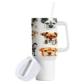 thumbnail image 2 of 40 Oz Car Handle Water Bottle Water Cup Water Bottle Water Jug Coffee Cup Travel Water Bottle Beautiful Watercolor Dogs, 2 of 8