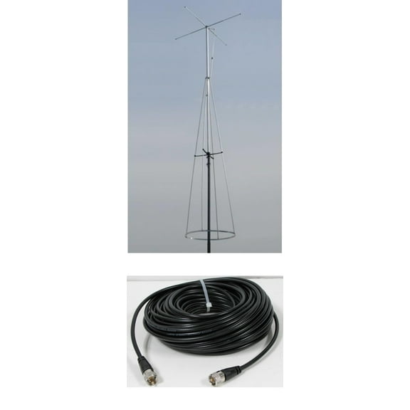 Sirio Top One Astroplane 10M/CB Base Antenna with 75 FT RG8X Coax Cable