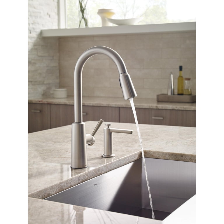 Moen Riley Pull-Down Kitchen Faucet, Spot Resist Stainless photo 2