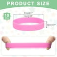 thumbnail image 2 of Uxcell 10Pcs Silicone Rubber Bands Non-slip Elastic Rubber Wrapping Bands Pink, 2 of 6