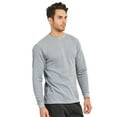 thumbnail image 3 of Men's Heavyweight Cotton Long Sleeve Thermal Top, Heather Grey XL, 1 Count, 1 Pack, 3 of 4