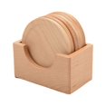 thumbnail image 2 of Injueey 6 pack/lot-La belleza de la con un hermoso juego de posavasos adecuado para bebidas frías y calientes, posavasos de madera, Type3 NO3, 2 of 6