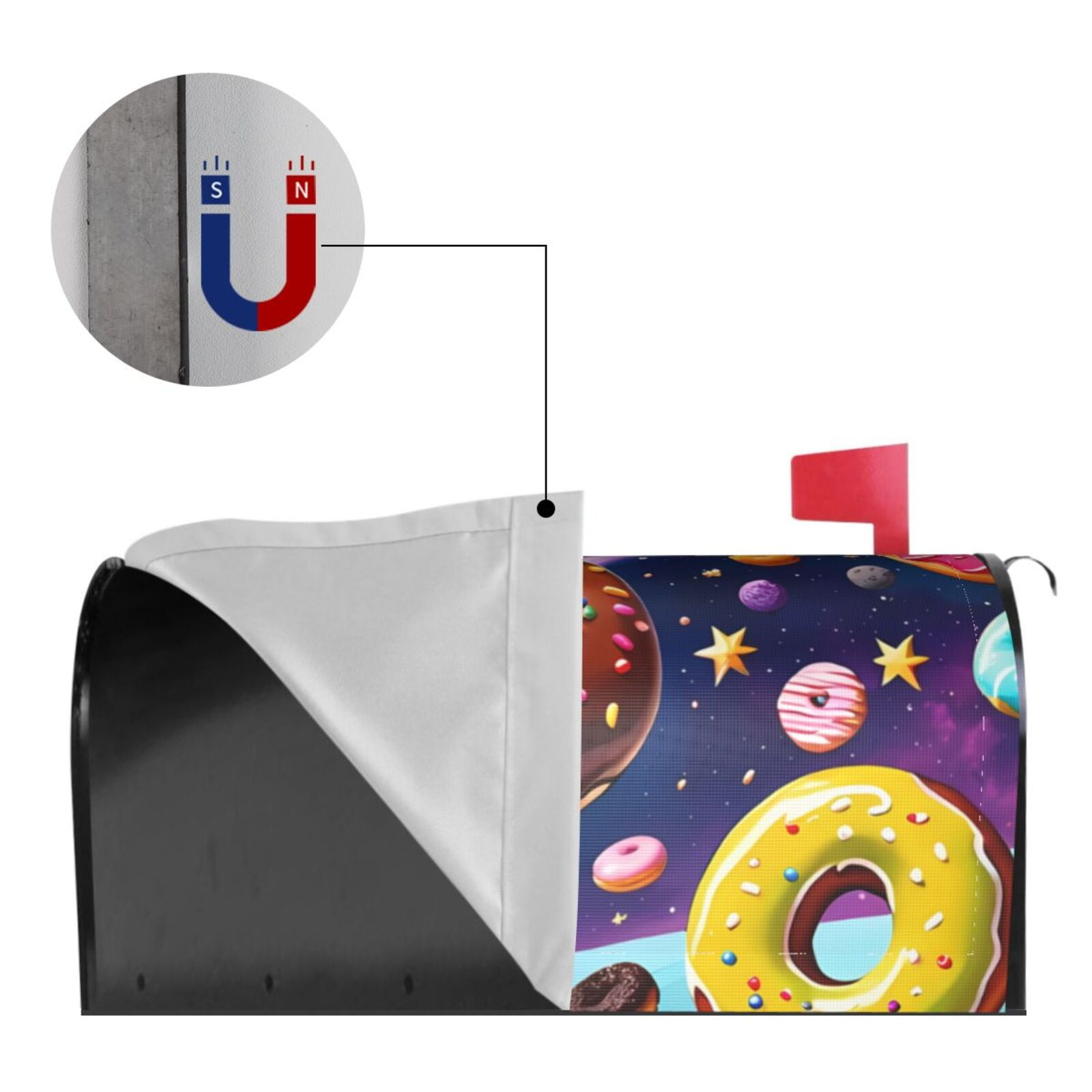 Kdxio Magnetic Mailbox Cover 25.5x21 in Mailbox Cover Outdoor Decoration Holiday Mailbox Covers for Home Garden Yard-25.5x21 in
