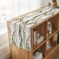 thumbnail image 6 of Table Runners 72 Inches Long Dress Scarves, Green Pink Weeping Eucalyptus Farmhouse Kitchen/Dining Table Runner, Coffee Tablerunners, Spring Summer Farmhouse Leaves 18x72 Inch, 6 of 9