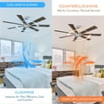 thumbnail image 5 of Parrot Uncle Ceiling Fans with Remote Control 72 Inch Ceiling Fan without Light Large Outdoor Ceiling Fans No Light, Oak/Antique Oak, 5 of 19