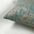 thumbnail image 6 of Home Soft Things Jacquard Chenille Big Zipper Pillow Covers - Set of 2 - 14"x20" - Teal Camel, 6 of 6