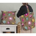 thumbnail image 5 of Soimoi Brown Rayon Fabric Donuts Food Print Fabric by Yard 56 Inch Wide, 5 of 5