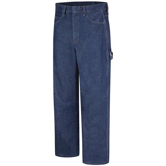 Bulwark PEJ8DW-38-28 Mens Heavyweight Excel FR Dungaree Pant, Blue Denim - Size 38 - 28 in. Inseam