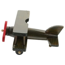 WHAMVOX 1Pack Wooden Helicopter Toy Dark Brown for Children present 5.1x4.7x3in