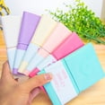 thumbnail image 3 of Inteprter Adorable cara sonriente cubierta de cuero cuerdas elásticas colorida página interior Mini diario cuadernos Color al azar Suministros de escritura y corrección, 3 of 6