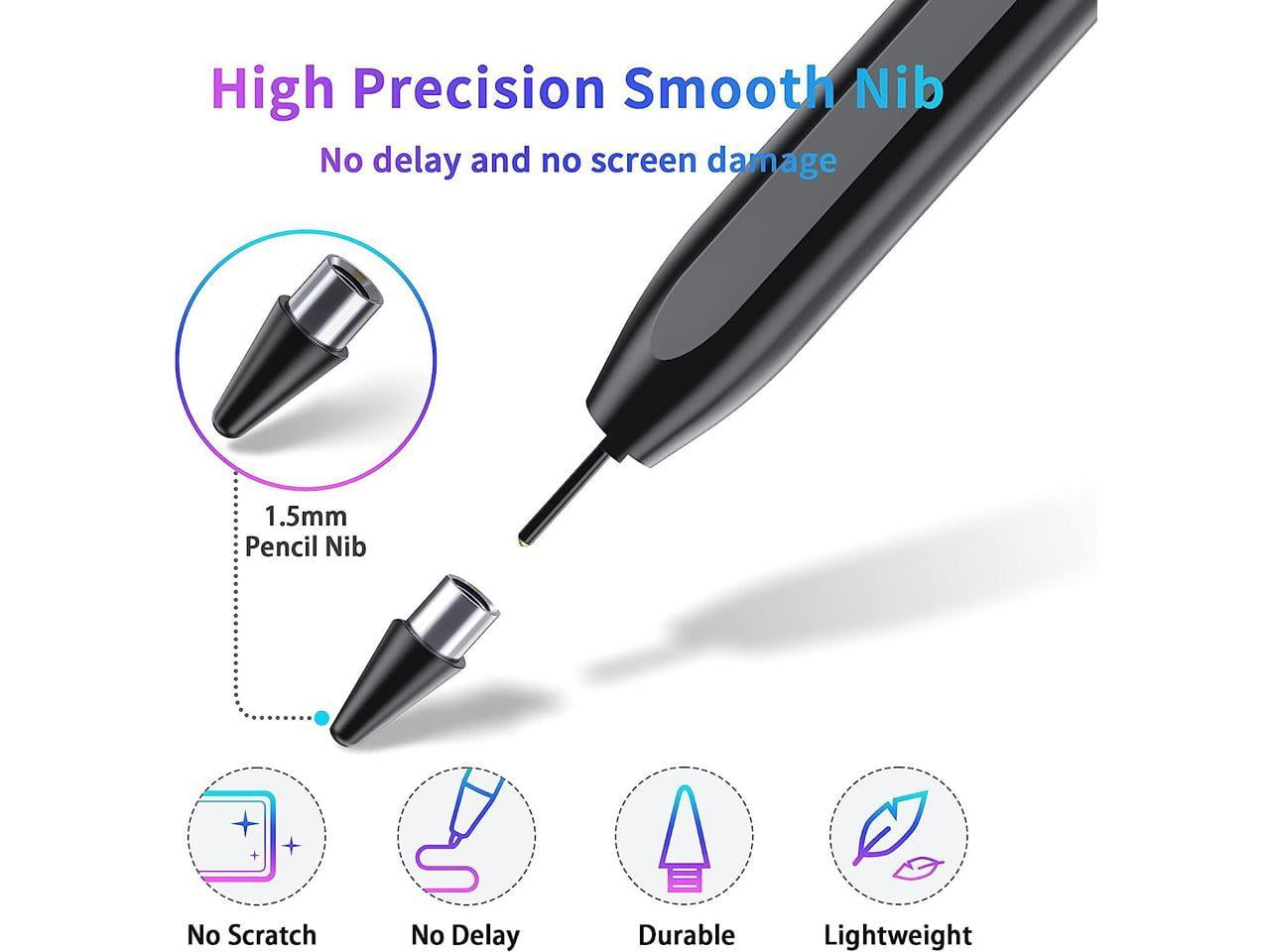 Stylus Pen, Active Stylus Pen Compatible for iOS and Android Touchscreens/Phones, Rechargeable Stylus Pen with Dual Touch Screen, Stylus Pencil for Apple iPad/iPhone/Android/Samsung Tablet