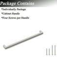 thumbnail image 4 of 20 Pack Knobelite 12-4/5Inch(320MM) Holes Spacing Kitchen Cabinet Handles Matte Black T Bar Cabinet Handles Stainless Steel Cabinet Pulls Square Corner Hardware Handles for Closet Dresser Drawer, 4 of 6