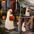 thumbnail image 6 of XGFHYJEH Halloween Decor, Halloween Decorations Indoor, Halloween Light Up Ghost Dog Statue With Pumpkin Candy Bucket Glowing Ghost Figure Outdoor Waterproof LED Decor For Front Yard Porch Garden, 6 of 6