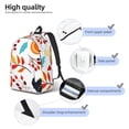 thumbnail image 4 of Honeii Autumn Pumpkins Fall Leaves Print Canvas College Laptop Backpack, Durable Rucksack Travel Notebook Bag School Backpack Book Bag for Men Women-Medium, 4 of 7