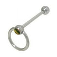 thumbnail image 1 of Door Knocker Rainbow Barbell Tongue Ring, 1 of 6