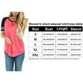 thumbnail image 2 of SHIBEVER T Shirts for Women Tops Short Sleeve Summer Fashion Loose Fit Tunic Tops Dressy Crewneck Ladies Blouses Tops Pink, 2 of 5