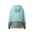 thumbnail image 4 of Musuos Women Autumn Raincoat Lightweight Waterproof Rain Jackets Hooded Windbreaker, 4 of 7