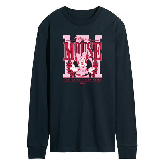 Disney - Minnie Collegiate - Men's Long Sleeve Graphic T-Shirt