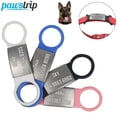 thumbnail image 2 of 1pc Pet Dog Tag Silicone Stainless Steel Dog ID Tag Engraved Dog Collar Anti-lost Pet Nameplate Tags For Dog Cat Tensile Rubber qym unisex, 2 of 2