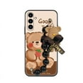 thumbnail image 6 of LYM-Phone Case For Samsung Galaxy A15, Back Cover Waterproof cute Cartoon protective case Simplicity Anti-knock Dirt-resistant silicone Skin-friendly feel soft case Black pearl pendant, 6 of 9