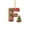 Red, variant on Candy Cane Alphabet Christmas Ornaments with Red Letters and Berry Design,A to Z Mini Monogram Hanging Pendants for Xmas Tree Decorations,DIY Craft Party Home Holiday Decorative Accents