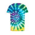 thumbnail image 6 of jtjvou Women's Going out Tops for Teen Tie Dye Shirts Trendy Fashion Lady Plus Size Round Neck Tees Summer Short Sleeve Tees Multicolor,L, 6 of 6