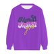 thumbnail image 2 of Gibobby Temperamento Pullover Top Mardi Sudadera Mujer Gordo Camisa Nueva Sudadera con capucha Mardi Día Camisa Casual Manga Larga Tops (Morado, XXL), 2 of 5