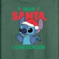 thumbnail image 3 of Lilo & Stitch - Dear Santa I Can Explain - Women's Lightweight French Terry Long Sleeve Shirt, 3 of 5