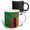 Multicolor, variant on 3drose, National Flag of Zambia Painted onto a Brick Wall Zambian, 11oz Two-tone Green Mug