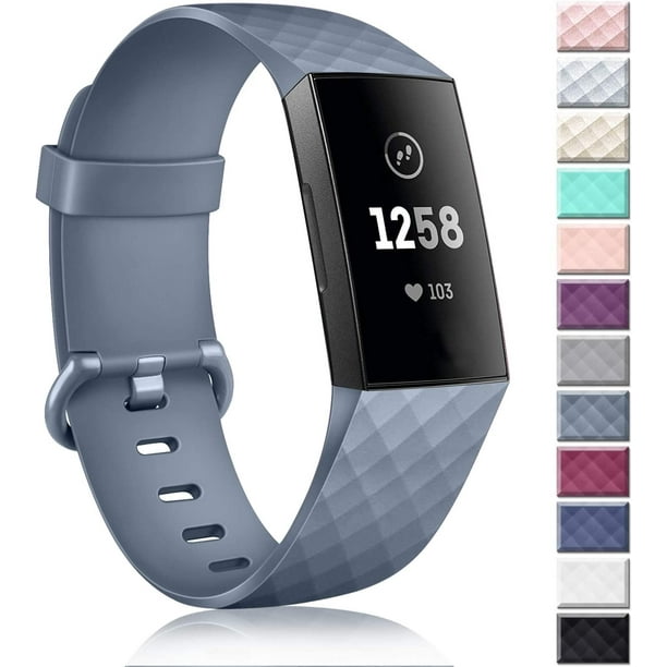 Tobfit Bands Compatible with Fitbit Charge 3 Bands Fitbit Charge 4 Bands Classic Sport Accessory Replacement Watch