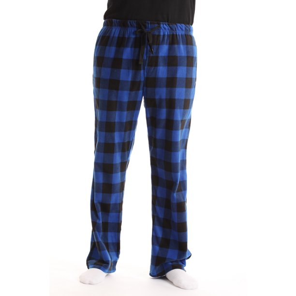 followme Ultra Soft Fleece Men's Plaid Pajama Pants with Pockets