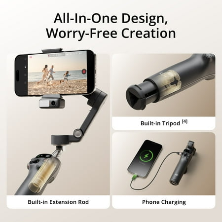 DJI - Osmo Mobile 7P Smartphone 3-Axis Gimbal Stabilizer - Gray