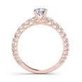 thumbnail image 3 of 1 Carat T.W. Diamond Classic 14kt Rose Gold Engagement Ring, 3 of 4