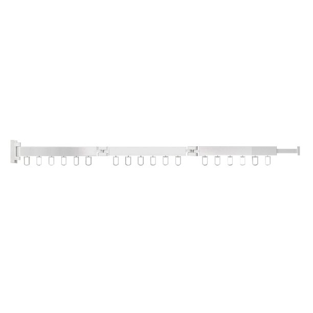 FLhrweasw Perchero Plegable para Secar Ropa Perchero Retráctil (3 Varillas Blancas 18 Ganchos)