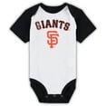 thumbnail image 2 of Infant White/Heather Gray San Francisco Giants Two-Pack Little Slugger Bodysuit Set, 2 of 2
