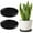 Black, variant on 2 Pcs Ceramic Plant Pot Saucers, Modern Round Drainage Trays for Indoor Planters, Black Matte Finish Pot Coasters for Home, Office, Windowsill Decor, 6.2 x 0.8 in