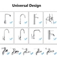 thumbnail image 2 of Extensor de grifo de cocina, aireador de grifo giratorio de 360° móvil para ahorro de agua, pulverizador de fregadero ajustable de 2 modos, 2 of 5