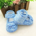 thumbnail image 5 of Infant Toddler Baby Girls Soft Sole Bowknot Cotton Crib Shoes, 5 of 5